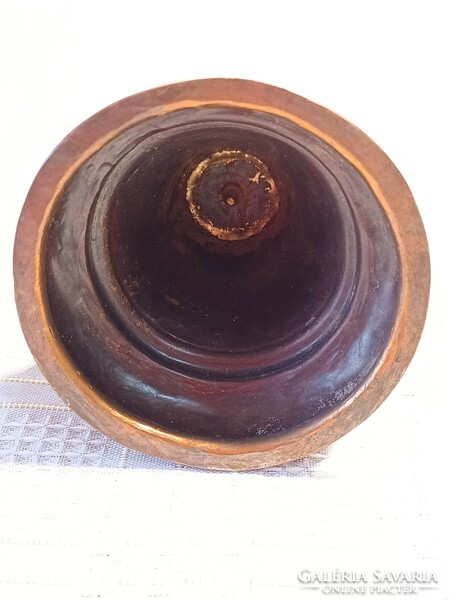Handmade Swedish copper candle holder