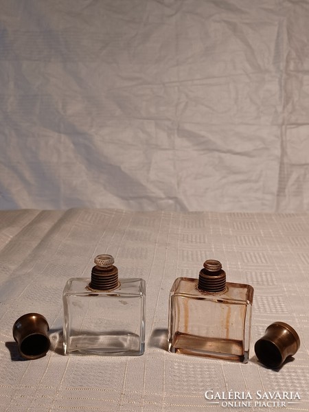 5 old toilet bottles with polished bases - pcs/price