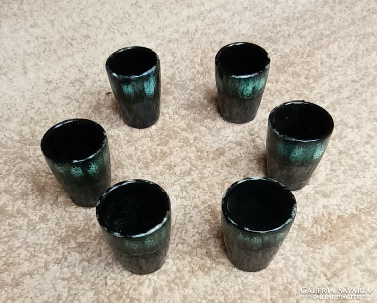 Ceramic brandy cups
