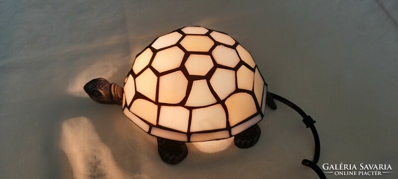 Tiffany lámpa teknős 21x14x11cm