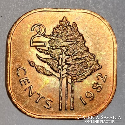 1982. Szváziföld, 2 Cent.II. Sobhuza király (1968 - 1985) (8)
