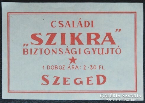 Gyb23 / 1980 Szikra Családi gyufacímke 95x67 mm
