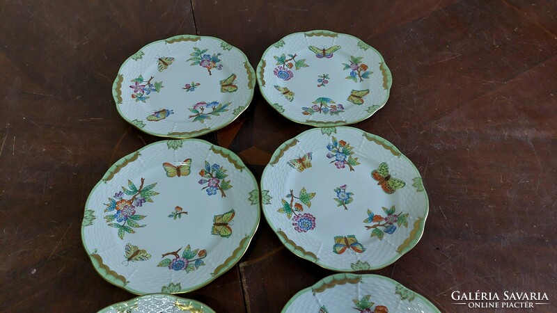 Herend Victoria Pattern Cake Plate 6 pcs,