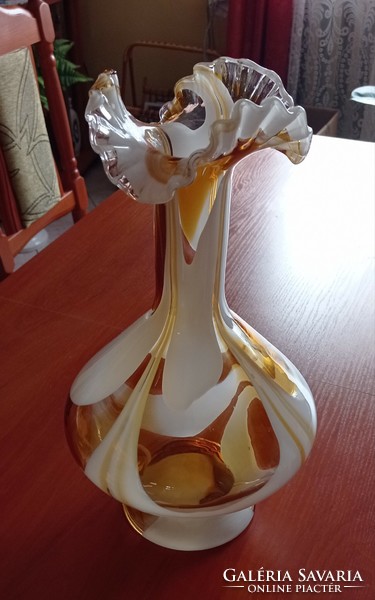 Muránói üveg váza - Carlo Moretti 1960-as évek - 39,5 cm