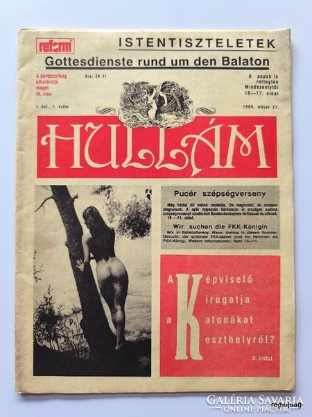 1989 V 27 / wave / newspaper - Hungarian / no.: 26902