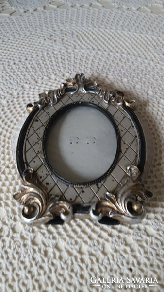 Baroque, antique oval table picture frame