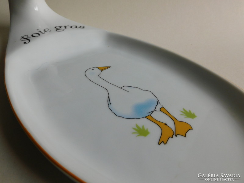 Vintage French porcelain foie gras serving bowl