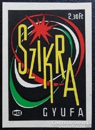 Gyb20 / 19632 Szikra Gyufa gyufacímke pár nagy méret 68x94 mm