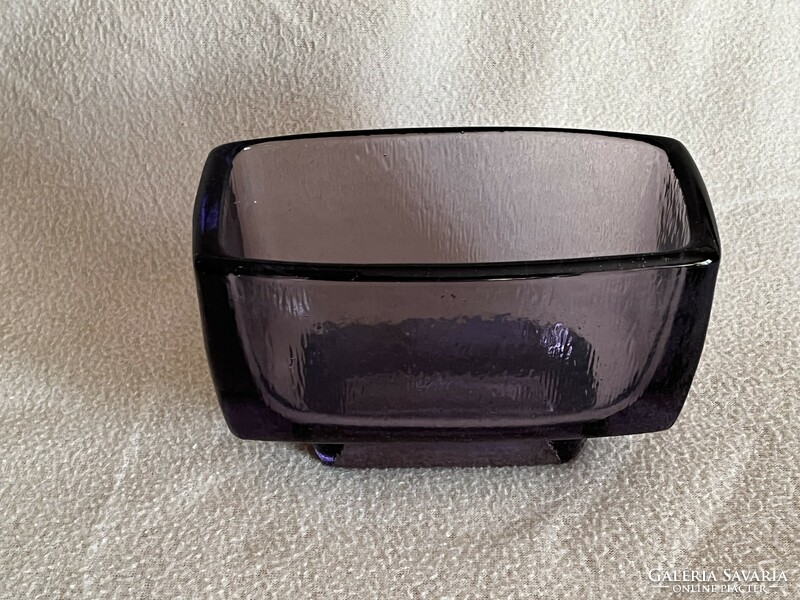 František vízner purple glass vase sklo union rudolfova glass factory (u0027)