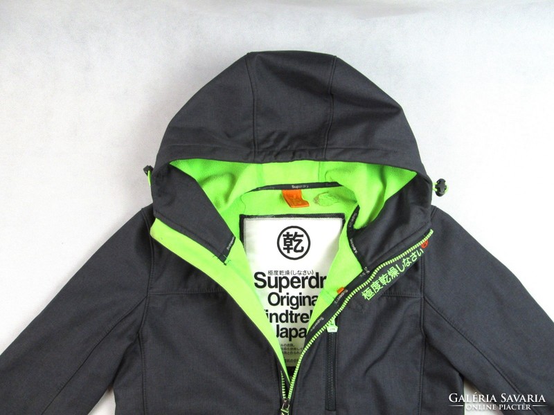 Original superdry (s) men's dark gray softshell jacket / coat