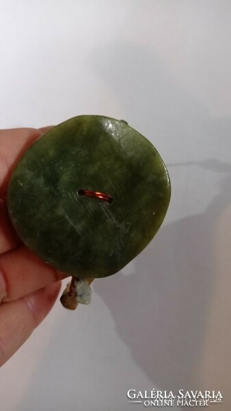 Big green stone mineral bracelet ?, Giant stone, on copper wire