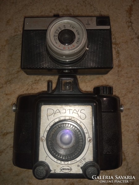 Cameras from a friend and a Soviet one, accessories