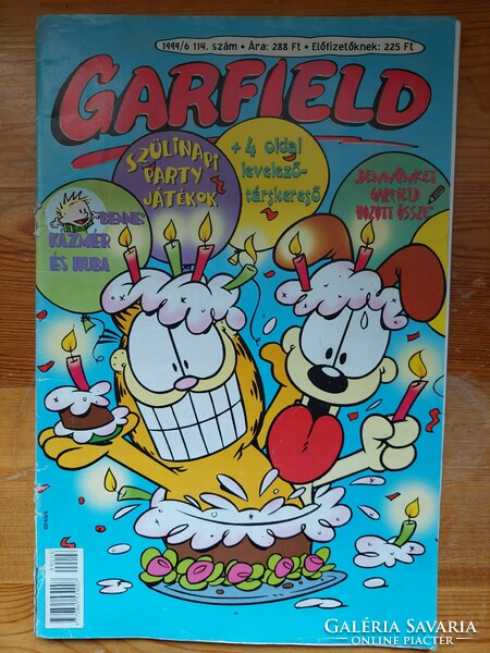 Jim Davis: Garfield képregény 1999/6 114, hibátlan (Akár INGYENES szállítással)