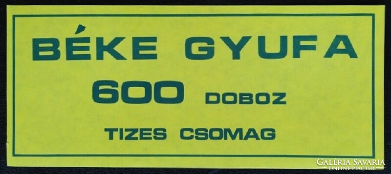 Gyb44 / 1977 Csomagcímke gyufacímke 210x90 mm