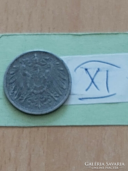 German Empire deutsches reich 10 pfennig 1921 zinc, ii. William xi