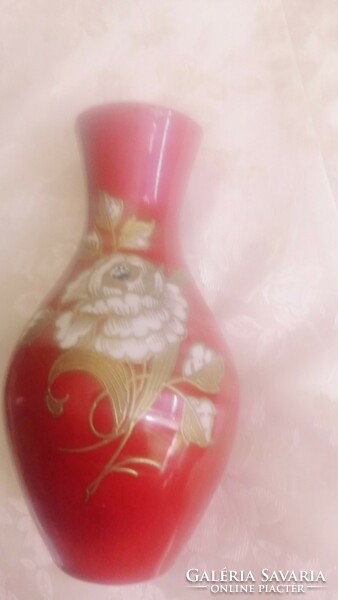 Wallendorf aranyozott váza 18 cm