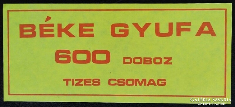 Gyb43 / 1977 package label match label 210x90 mm