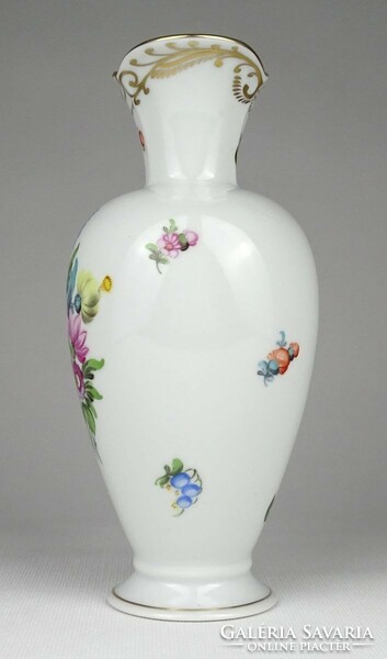 1Q714 Bouquet de Saxe mintás Herendi porcelán váza 19 cm