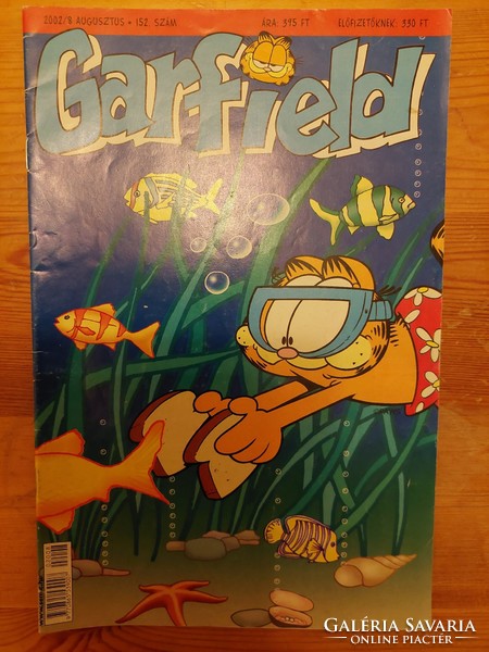 Jim Davis: Garfield képregény 2002/8 152 Tökéletes állapotú (Akár INGYENES szállítással)