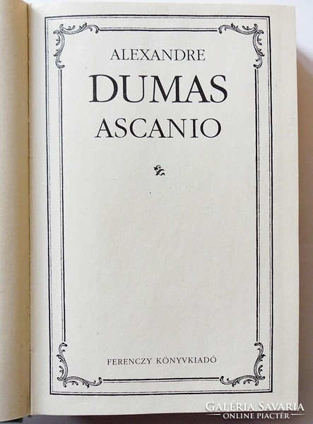 Alexandre Dumas: Ascanio
