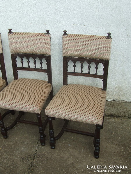 Four chairs reupholstered