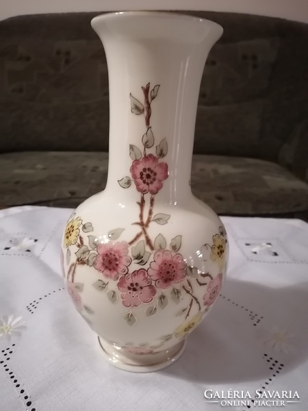 Zsolnay beautiful vase with floral pattern 27 cm