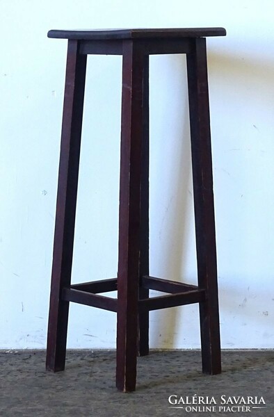 1Q585 old mahogany colored flower stand 70 x 25 x 25 cm