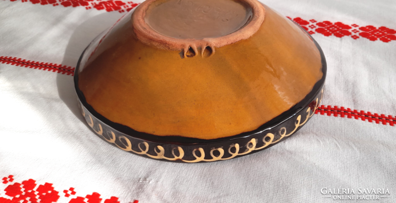 Rooster ceramic bowl 24 cm