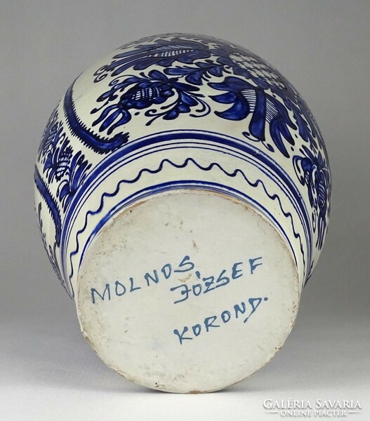 1Q721 Molnos József nagyméretű Korondi kerámia váza díszváza 31 cm