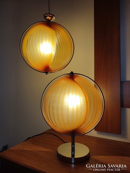 1980' Kare design verner panton moonlamp copy lamp chandelier table lamp duo