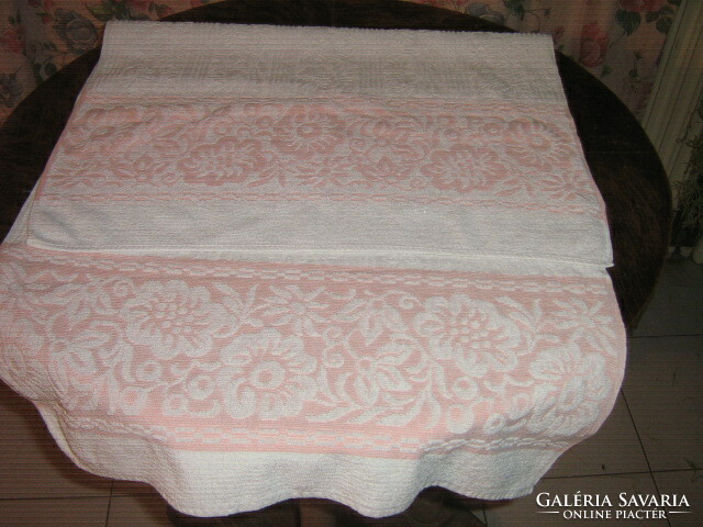 Antique printed floral towel