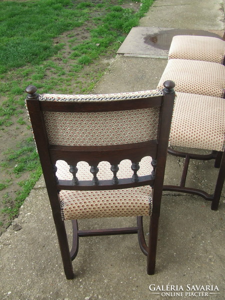 Four chairs reupholstered