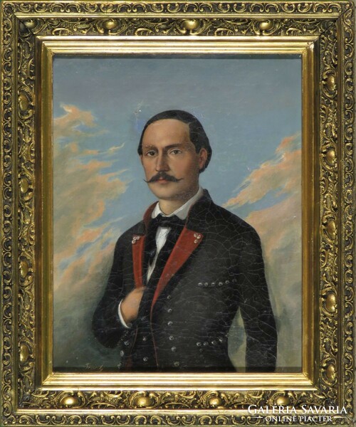 Marked Frank: portrait of a man with a mustache