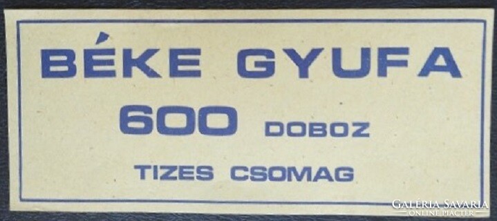 Gyb42 / 1976 package label match label 145x60 mm