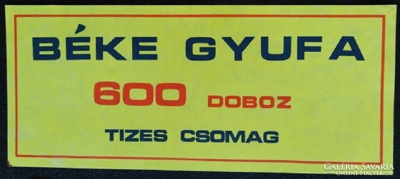 Gyb45 / 1977 package label match label 210x90 mm