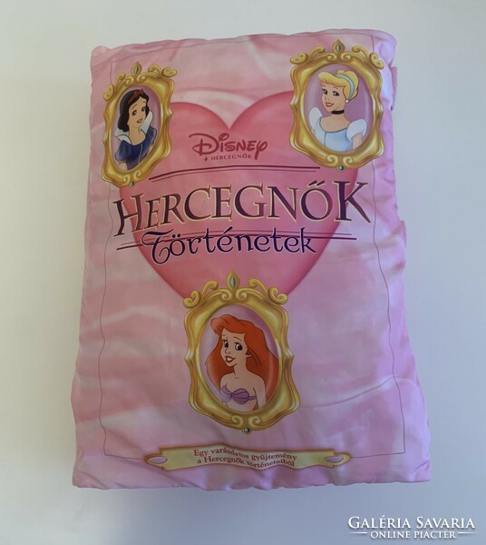Óriási extra Disney hercegnők Princess hercegnős puha textil könyv párna kinyitható mesepárna