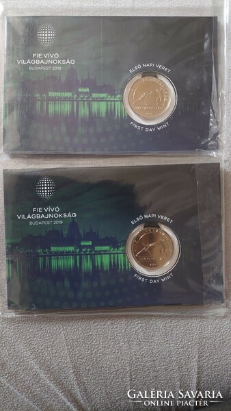 2019 Fie Fencing World Championship blister 50ft commemorative medal! Pair following serial number!