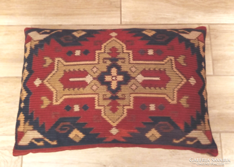 Antique kelim decorative pillow, 55 x 37 cm