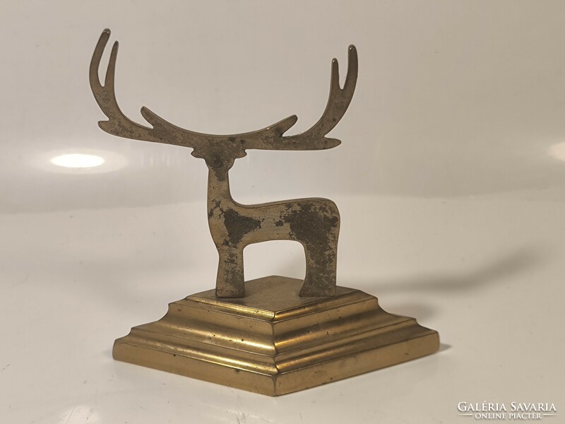 Art deco bronze/copper deer figure