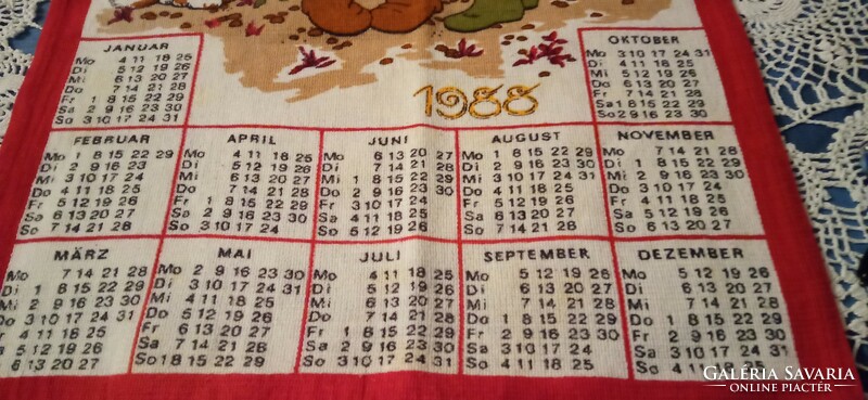 Textil naptár