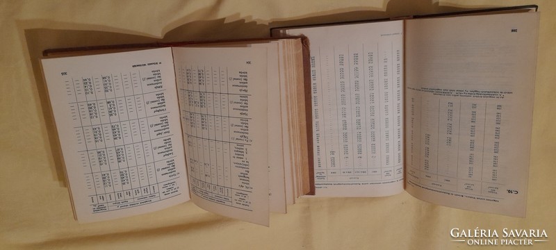 Műszaki táblázatok 1955 1972 2db egyben
