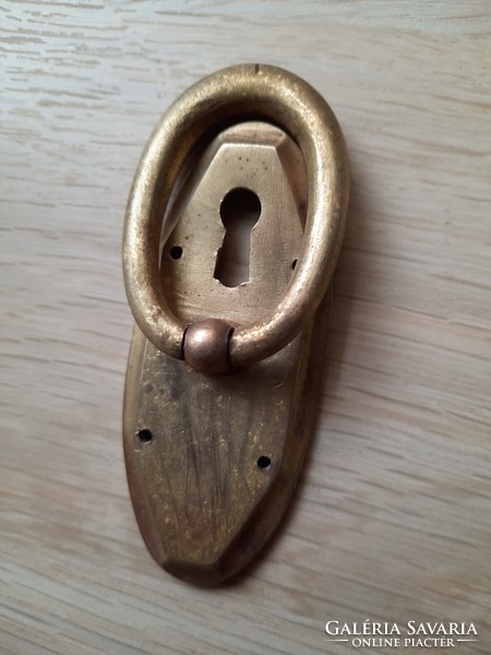 Art deco bronze furniture ornament, handle, furniture beater, lock label