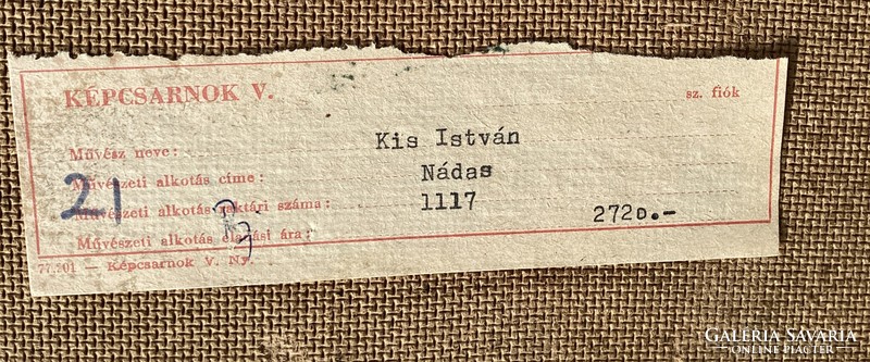 István Kis - nadas (Balaton Coast)