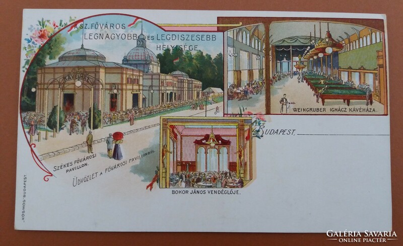Budapest képeslap 1896-ból