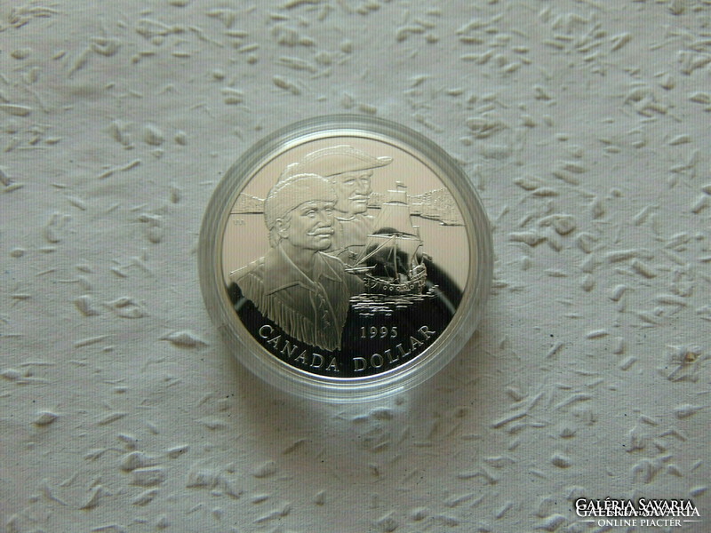 Kanada 1 dollár 1995 PP 925 ös ezüst 25.17 gramm  Zárt kapszulában