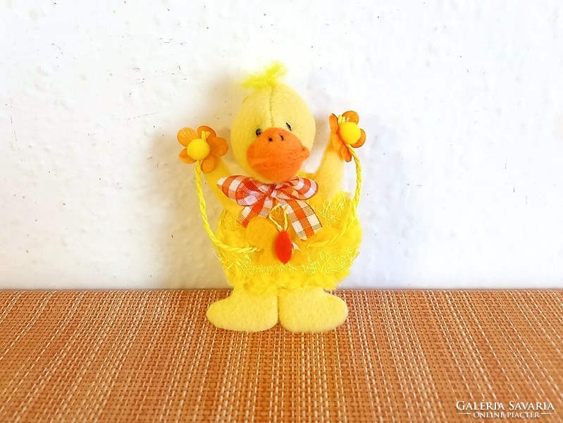 Hanging Easter ornament, decoration, plush duck figure