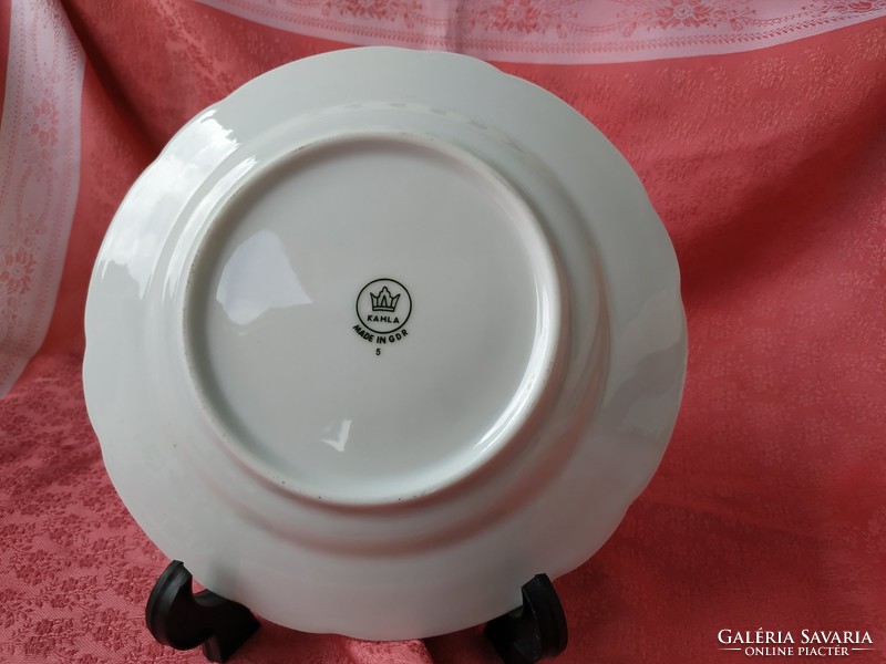 Gyönyörű virágmintás madaras porcelán tányér 5 db.
