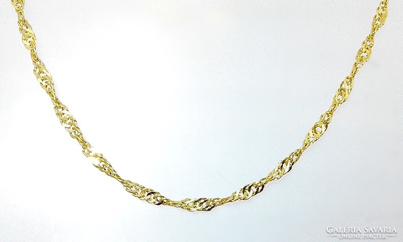 Gold twisted necklace (zal-au124805)
