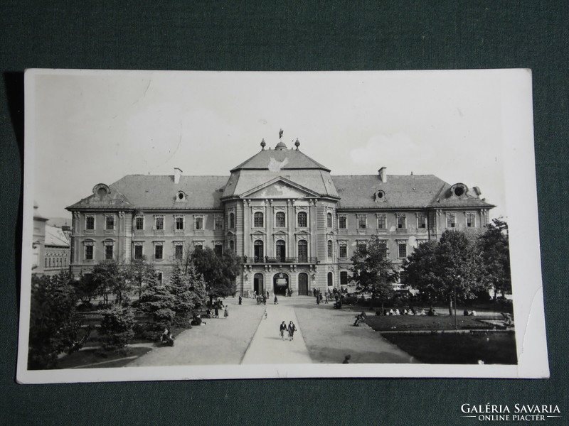 Képeslap, Postcard, Eger, Pedagógiai főiskola, 1952