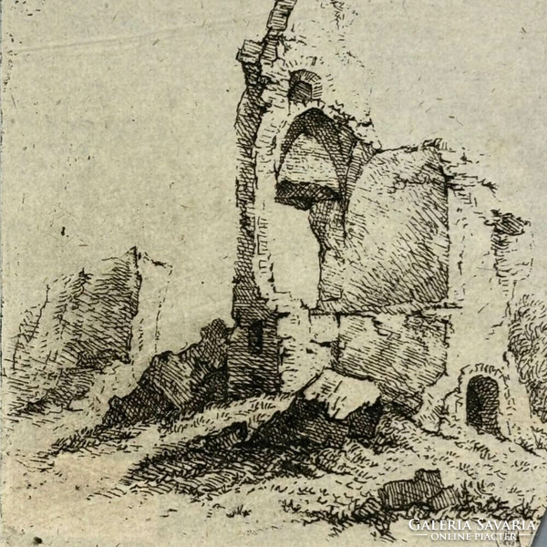 With Riechler mark - ancient church ruin - tus